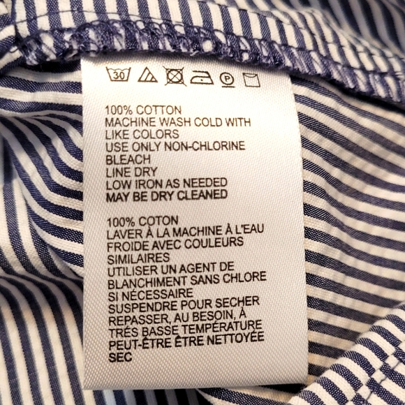 Urban Outfitters Sailorette Striped Mini Skirt NEW Faux Button Front Bib Panel - Picture 13 of 16